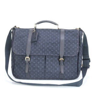 Louis Vuitton Monogram Denise Blue leather Crossbody Bag